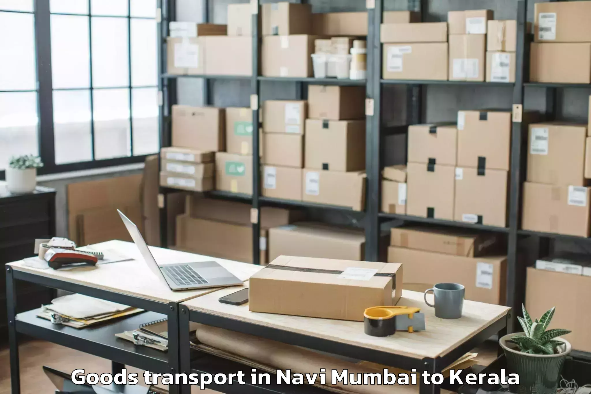 Professional Navi Mumbai to Vadakkencherry Goods Transport